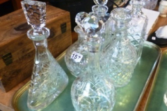 0157-6-Assorted-Glass-Decanters