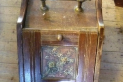 0271-Copper-Floral-Decorated-Coal-Box