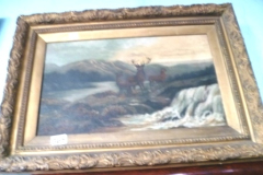 0365-Gilt-Framed-Painting-of-Stag