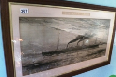 0367-Framed-Print-of-White-Star-Steamship-Teutonic