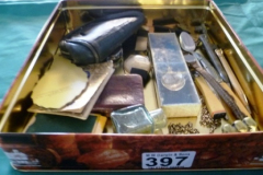 0397-Box-of-Assorted-Pens-Watches-etc