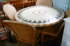 0470-Ornate-Circular-Table-and-4-Chairs