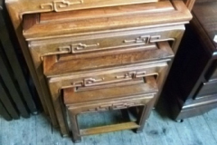 0481-Nest-of-4-Carved-Top-Tables